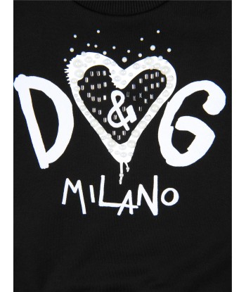 Dolce & Gabbana Girls Sweat Top brillant des détails fins