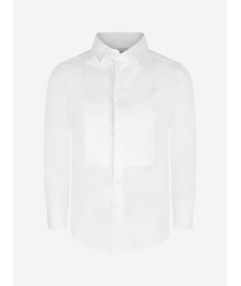 Dolce & Gabbana Boys Shirt- Cotton Tuxedo Shirt en ligne des produits 