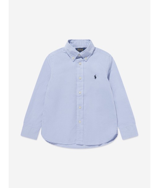 Ralph Lauren Boys Slim Fit Oxford Shirt in Blue Comparez plus de prix