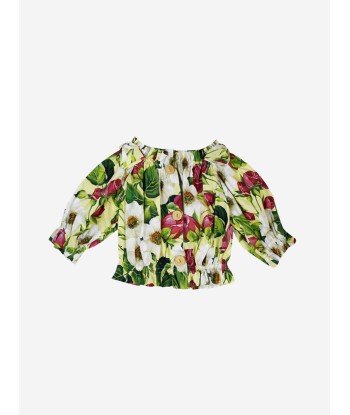 Dolce & Gabbana Girls Blouse Floral Cotton Blouse En savoir plus