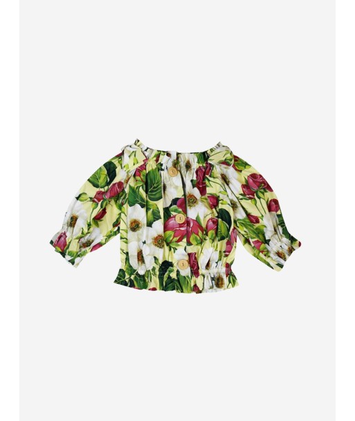 Dolce & Gabbana Girls Blouse Floral Cotton Blouse En savoir plus