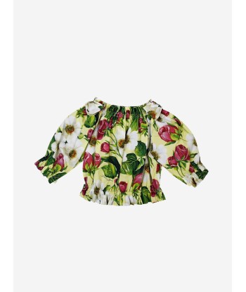 Dolce & Gabbana Girls Blouse Floral Cotton Blouse En savoir plus