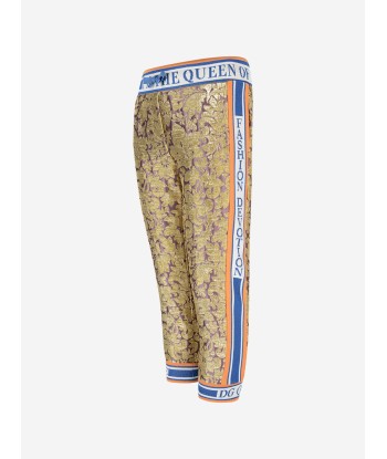 Dolce & Gabbana Girls Silk Brocade Trousers la livraison gratuite