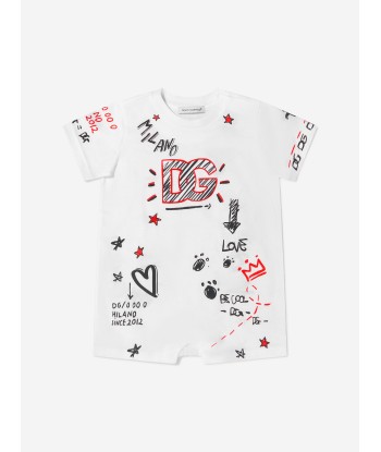 Dolce & Gabbana Baby Boys Cotton Graffiti Print Shortie And Hat Set meilleur choix