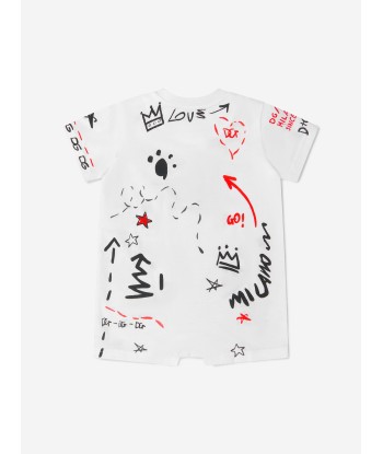 Dolce & Gabbana Baby Boys Cotton Graffiti Print Shortie And Hat Set meilleur choix