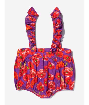 Dolce & Gabbana Baby Girls Cotton Poppy Shorts With Straps une grave pollution 