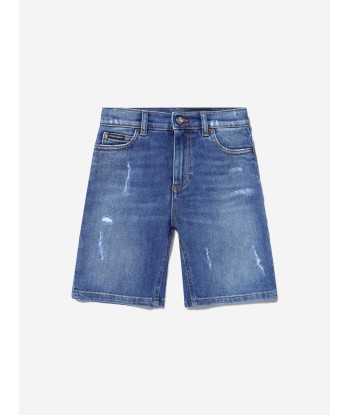 Dolce & Gabbana Boys Cotton Denim Bermuda Shorts Dans la société mordern