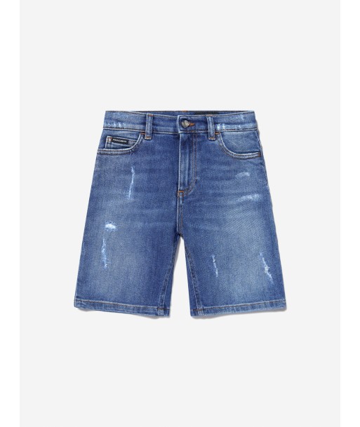 Dolce & Gabbana Boys Cotton Denim Bermuda Shorts Dans la société mordern