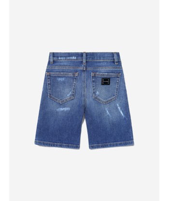 Dolce & Gabbana Boys Cotton Denim Bermuda Shorts Dans la société mordern