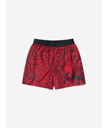 Dolce & Gabbana Boys Leopard Branded Swim Shorts store