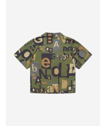 Dolce & Gabbana Boys Cotton Poplin Logo Shirt ou a consommer sur place