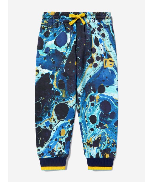 Dolce & Gabbana Boys Cotton Marble Print Joggers en stock