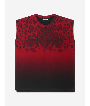 Dolce & Gabbana Boys Cotton Leopard Tank Top outlet