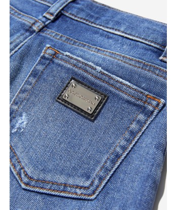 Dolce & Gabbana Boys Cotton Denim Bermuda Shorts Dans la société mordern