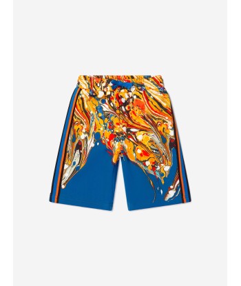 Dolce & Gabbana Boys Cotton Marble Print bermuda Shorts sur le site 