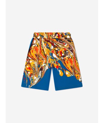 Dolce & Gabbana Boys Cotton Marble Print bermuda Shorts sur le site 