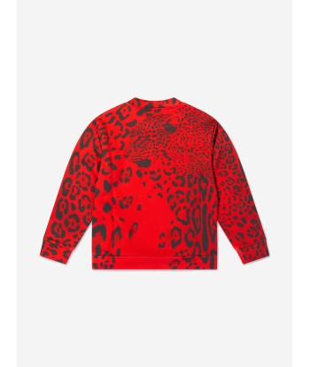 Dolce & Gabbana Boys Cotton Leopard Logo Sweatshirt 2 - 3 jours ouvrés.