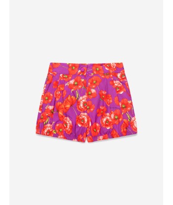 Dolce & Gabbana Girls Cotton Poppy Print Shorts Paris Déstockage Promo