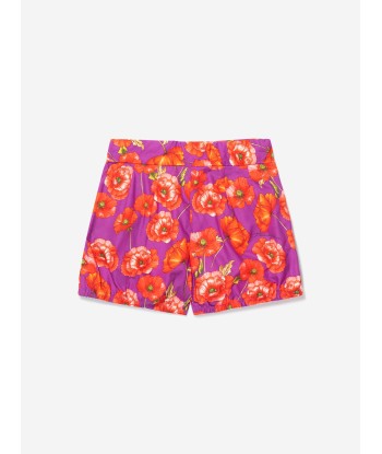 Dolce & Gabbana Girls Cotton Poppy Print Shorts Paris Déstockage Promo