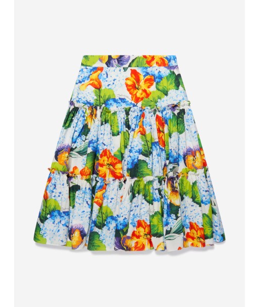 Dolce & Gabbana Girls Cotton Hydrangea Print Skirt ouvre sa boutique