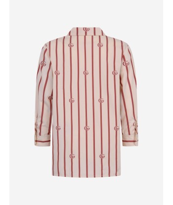 Gucci Boys Dark Cotton Striped Shirt Vous souhaitez 