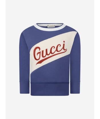 GUCCI Boys Cotton Logo Sweatshirt Par le système avancé 