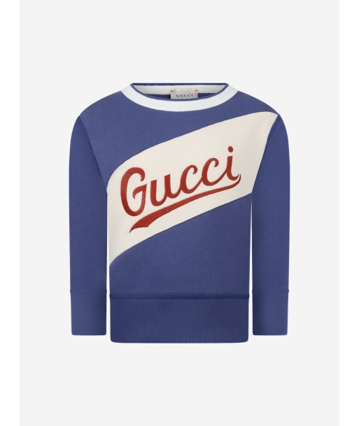 GUCCI Boys Cotton Logo Sweatshirt Par le système avancé 