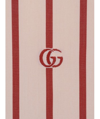 Gucci Boys Dark Cotton Striped Shirt Vous souhaitez 