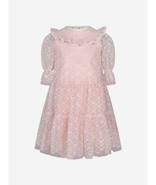 Gucci Girls tulle GG embroidered dress de France