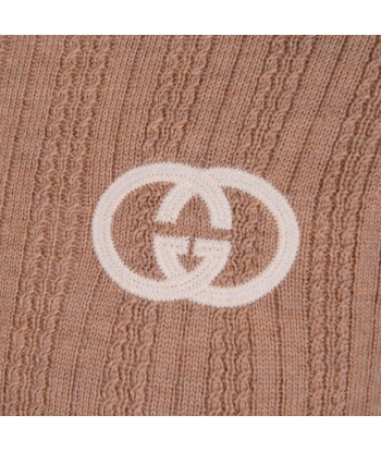 Gucci Kids Beige Wool Turtle Neck Jumper meilleur choix