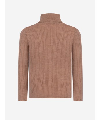 Gucci Kids Beige Wool Turtle Neck Jumper meilleur choix