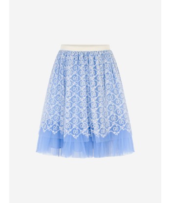 Gucci Girls light tulle GG embroidered skirt l'achat 