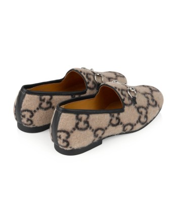 Gucci Beige GG Wool New Jordaan Loafer de technologie