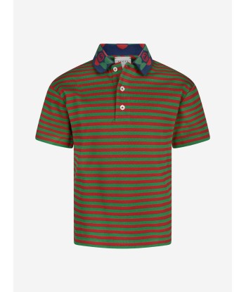 Gucci Boys and Red Striped Polo Top pas chere