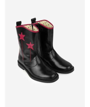 Gucci Kids Leather Cowboy Boots 2023