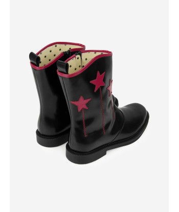 Gucci Kids Leather Cowboy Boots 2023