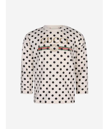 GUCCI Baby Cotton Polka Dots Vintage Logo T-Shirt Comparez plus de prix