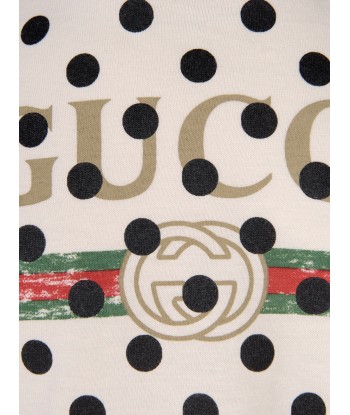 GUCCI Baby Cotton Polka Dots Vintage Logo T-Shirt Comparez plus de prix