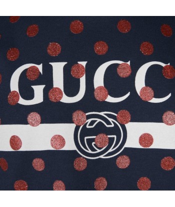 GUCCI Baby Girls Cotton Polka Dots Vintage Logo T-Shirt 2024