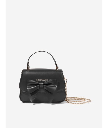 Monnalisa Girls Bow Handbag in Black Livraison rapide