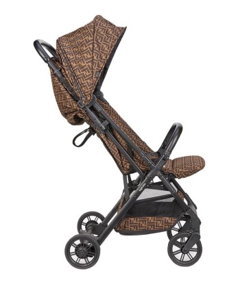 Fendi Baby Zucca Logo Baby Stroller in Brown Vous souhaitez 