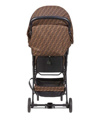 Fendi Baby Zucca Logo Baby Stroller in Brown Vous souhaitez 