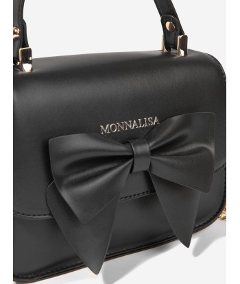 Monnalisa Girls Bow Handbag in Black Livraison rapide