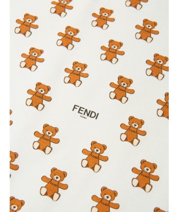 Fendi Baby Unisex Cotton Teddy Bear Blanket hantent personnes