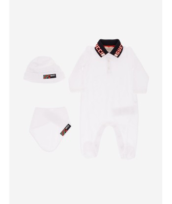 GUCCI Boys Cotton Pique Babygrow Gift Set (3 Piece) suggérées chez