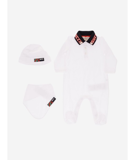 GUCCI Boys Cotton Pique Babygrow Gift Set (3 Piece) suggérées chez