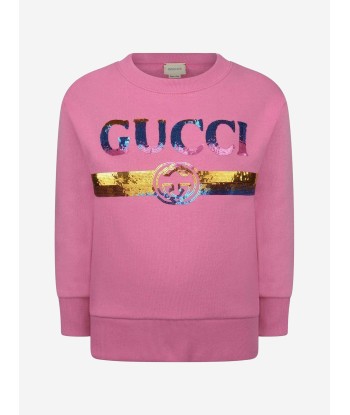 GUCCI Girls Sequin Logo Sweater Dans la société mordern