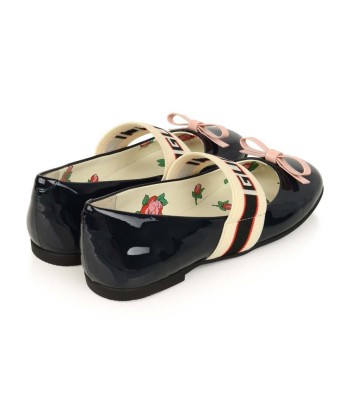 Gucci Girls Patent Leather Ballerina Shoes chez Cornerstreet bien 