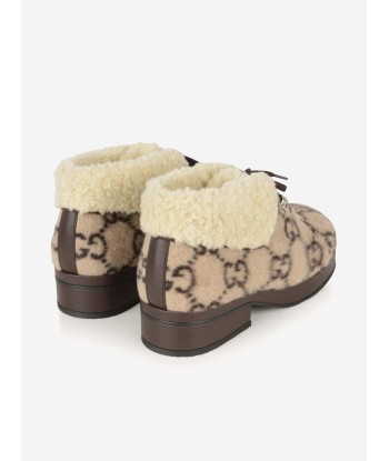 GUCCI Beige GG Wool Boots prix pour 