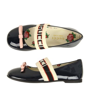 Gucci Girls Patent Leather Ballerina Shoes chez Cornerstreet bien 